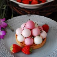 苺のレアチーズケーキ